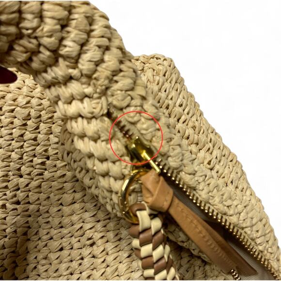 Loeffler Randall Raffia Woven Hobo Bag - New Without Tags - Picture 5 of 5